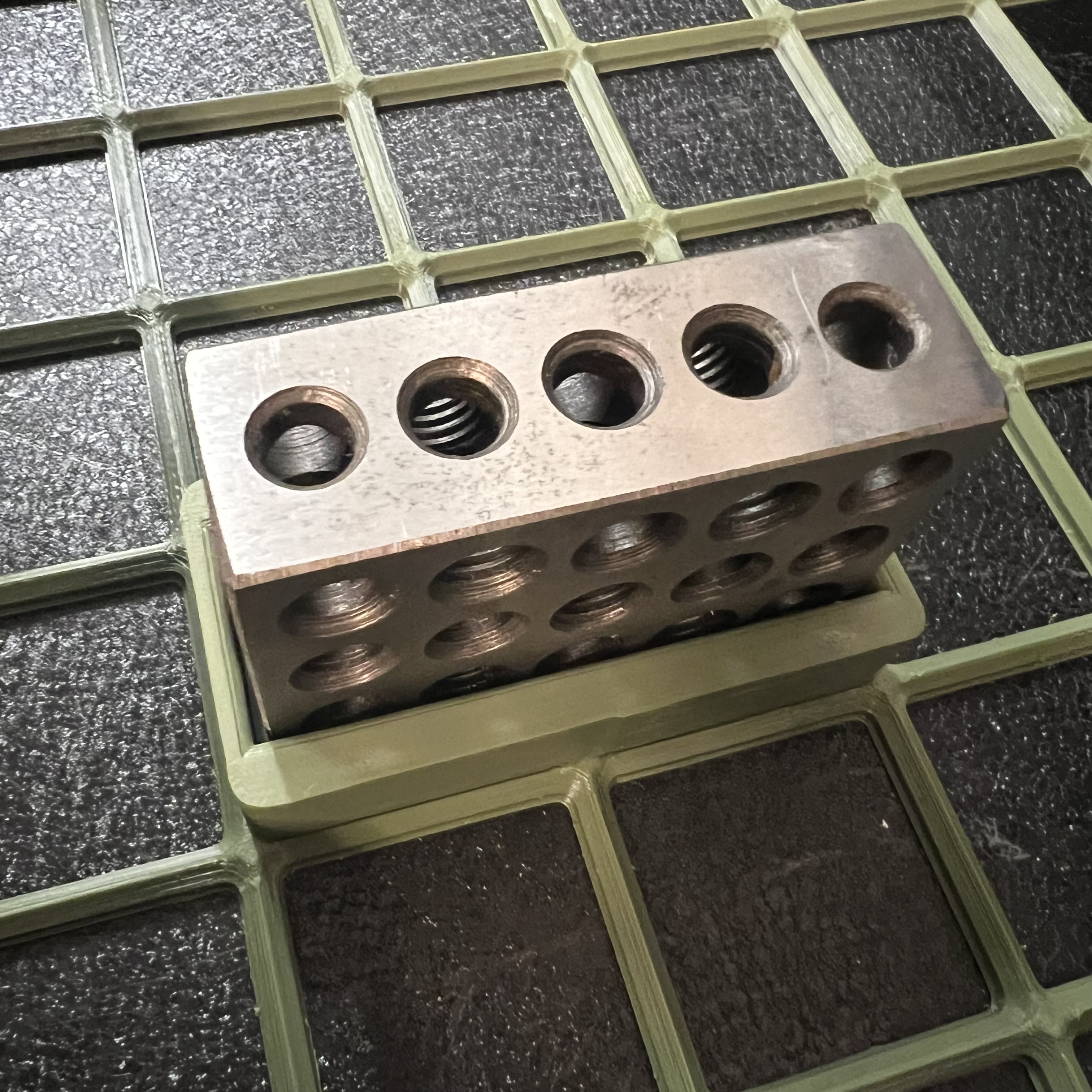 bild nr 2 på produkten: Gridfinity Kompatibel 25/50/75 mm Block Hållare, 1x2 Rutor