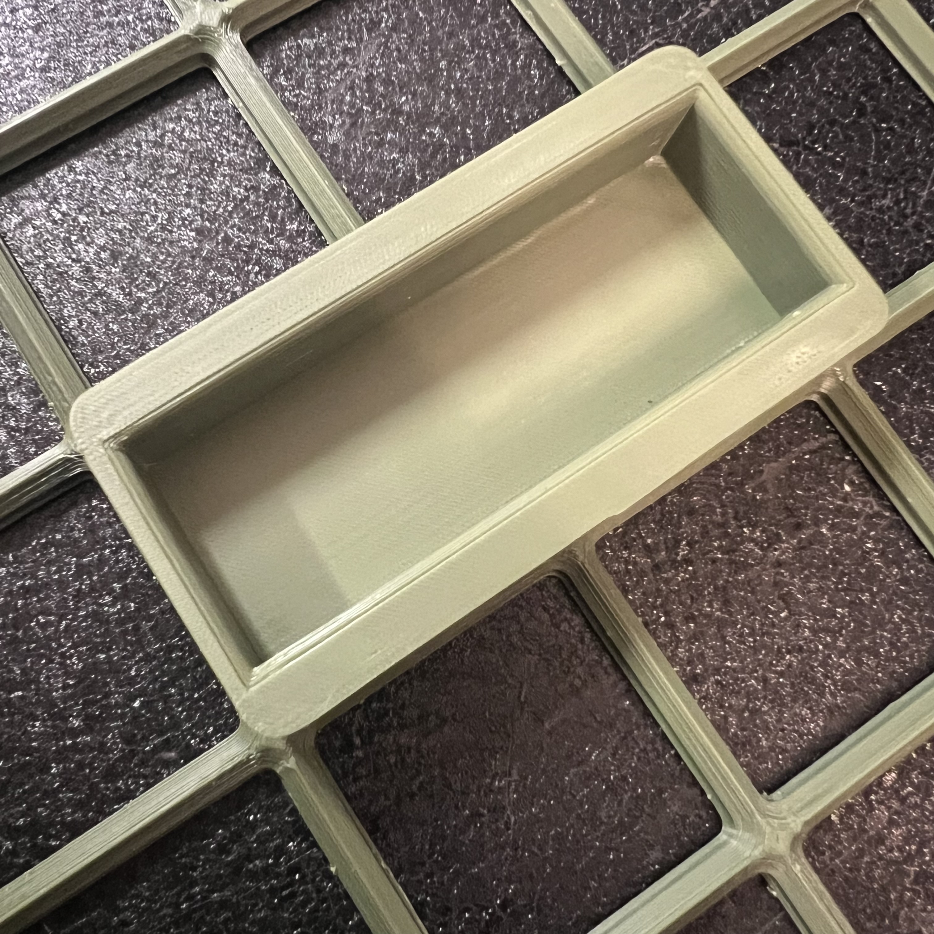 bild nr 4 på produkten: Gridfinity Kompatibel 25/50/75 mm Block Hållare, 1x2 Rutor