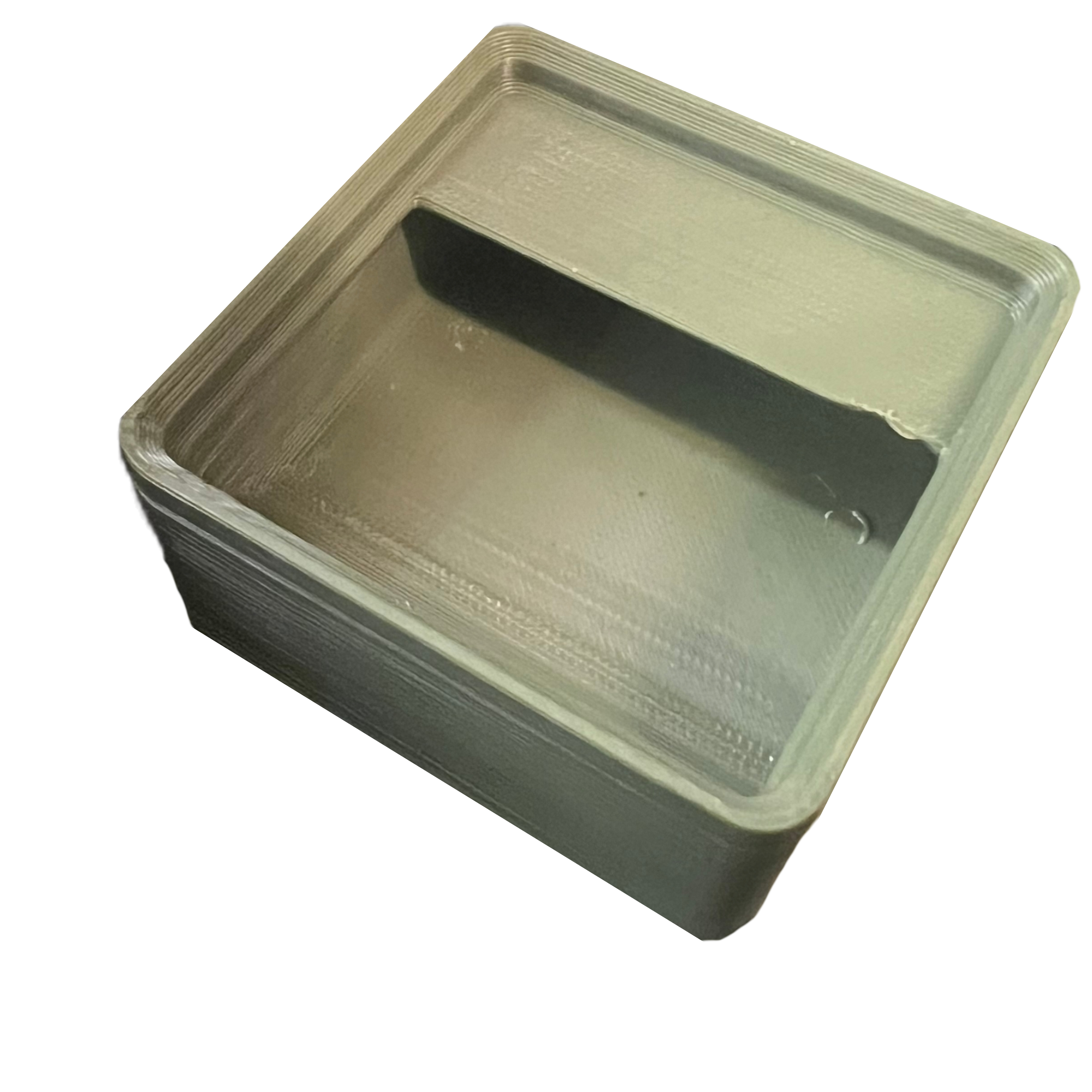 Bild på 3D printad produkt med namn: Gridfinity Kompatibel Behållare, 1x1 Rutor, Du kan använd den till små delar, 1x1x3, 