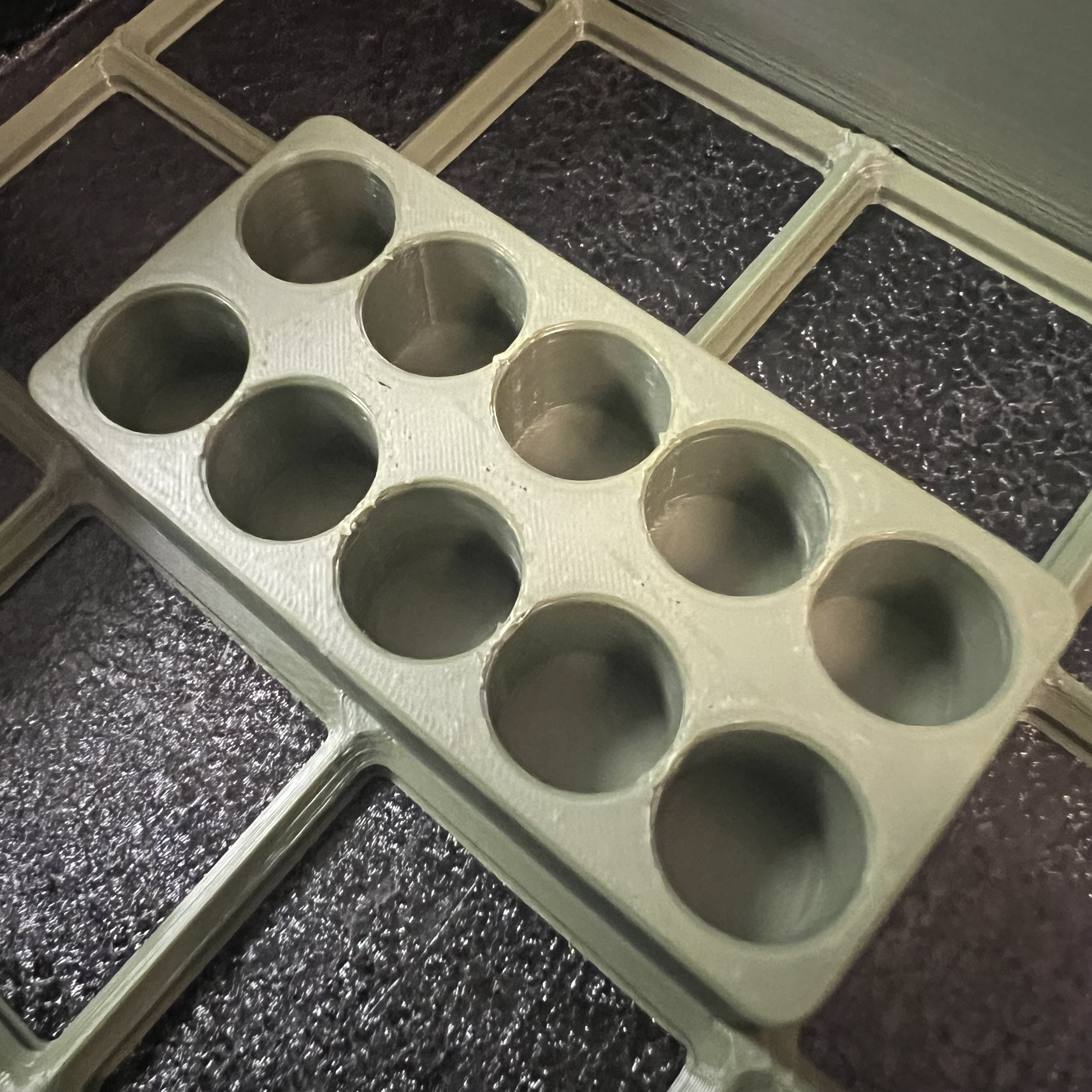 bild nr 3 på produkten: Gridfinity Kompatibel, AA batteri hållare 10 st