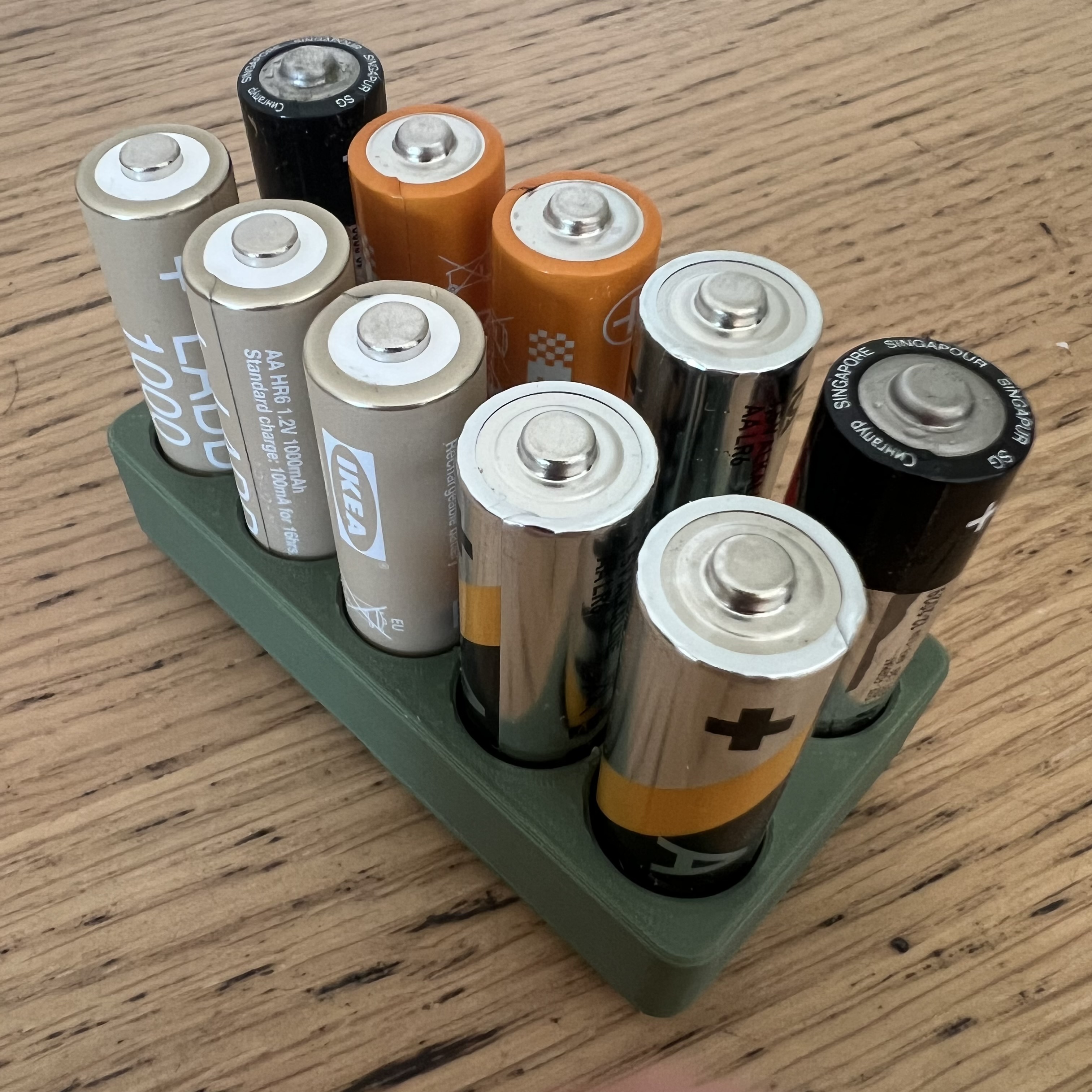 bild nr 1 på produkten: Gridfinity Kompatibel, AA batteri hållare 10 st