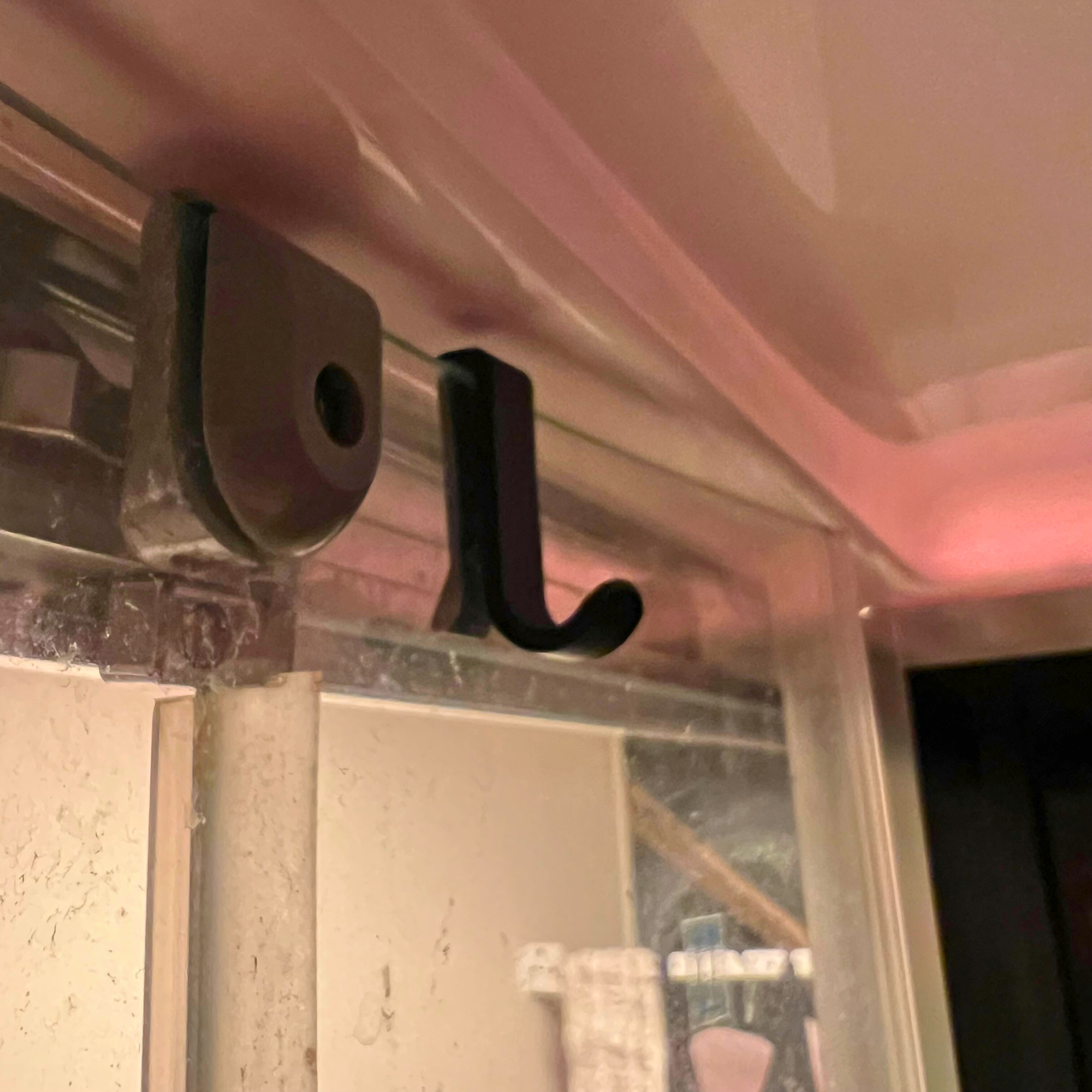 bild nr 4 på produkten: Duschkrok För 2 mm - 6 mm Tjockt Glas - Klämmer fast automatiskt