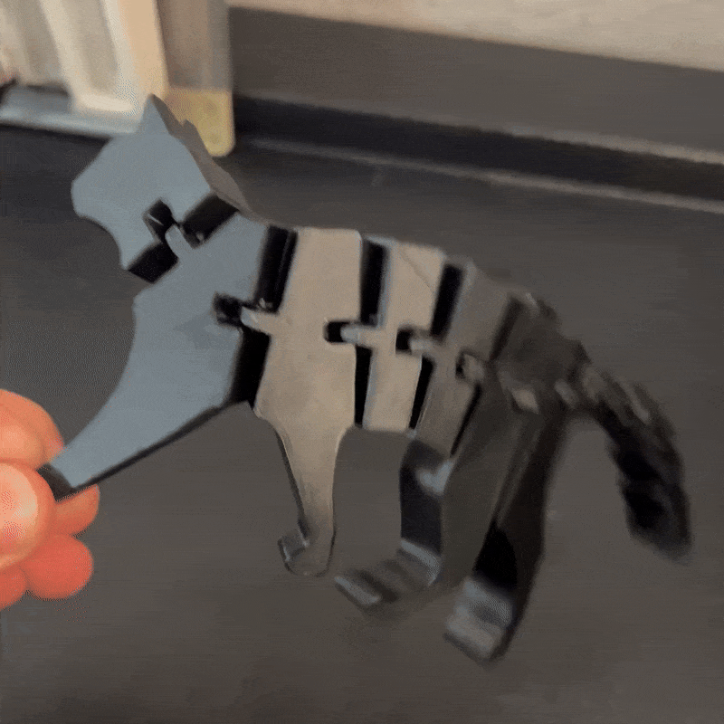 GIF på produkten: Flexi Katt - Rörliga Leder