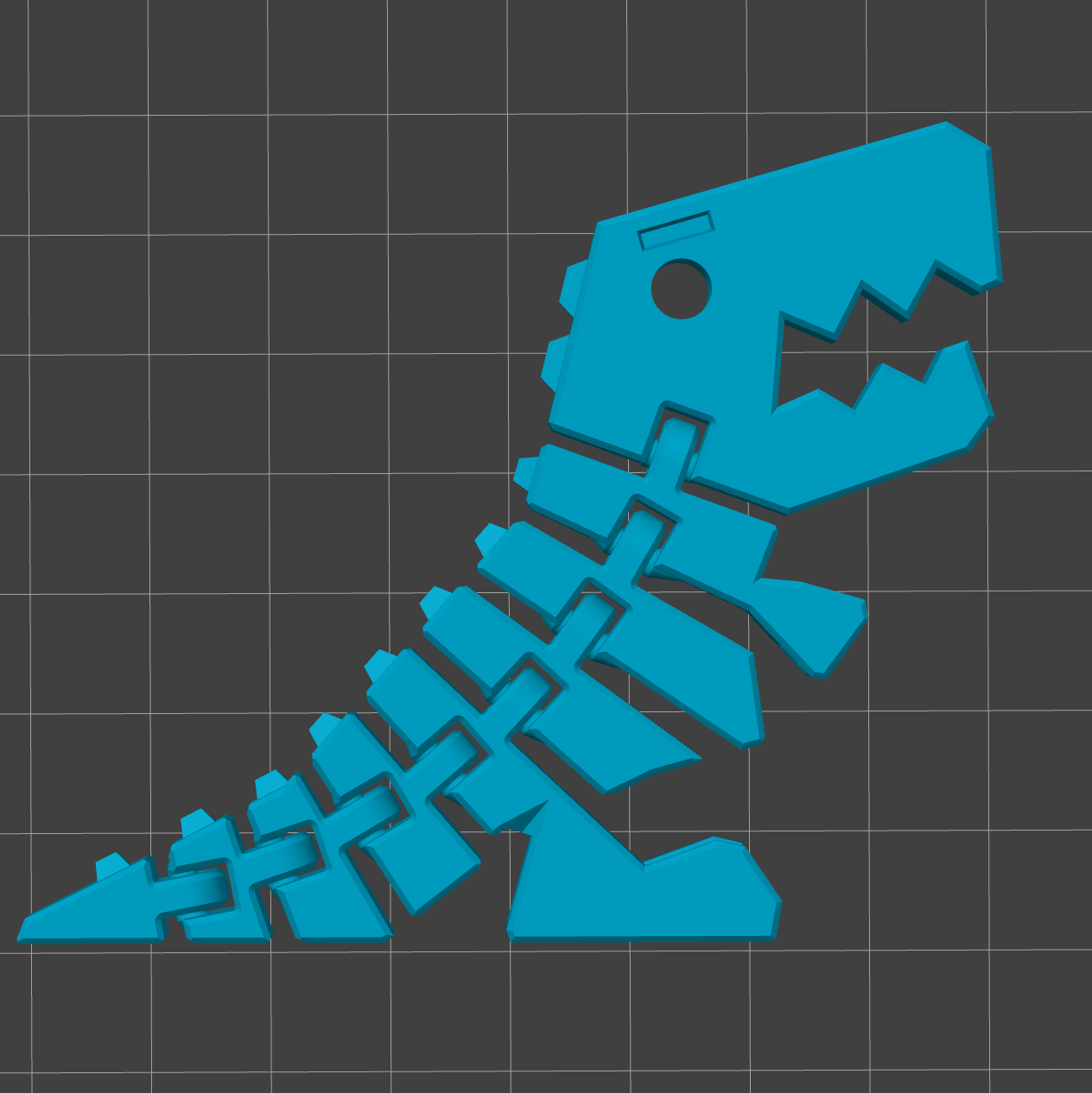 Bild på 3D printad produkt med namn: Flexi Rex - Söt T-Rex Med Rörliga Leder