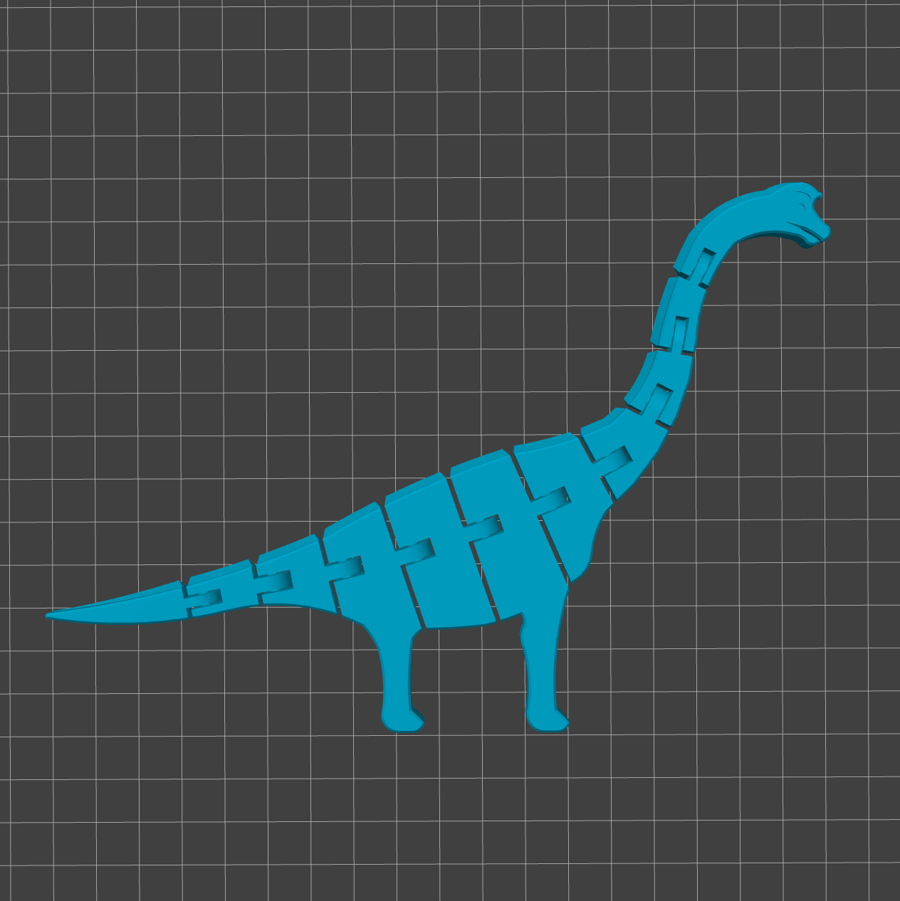 Bild på 3D printad produkt med namn: Flexi Brachiosaurus Armödla - Rörliga Leder - Stor