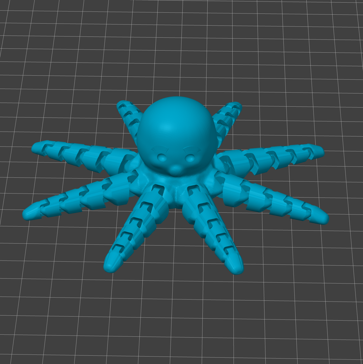 Bild på 3D printad produkt med namn: Flexi Bläckfisk - Rörliga Leder