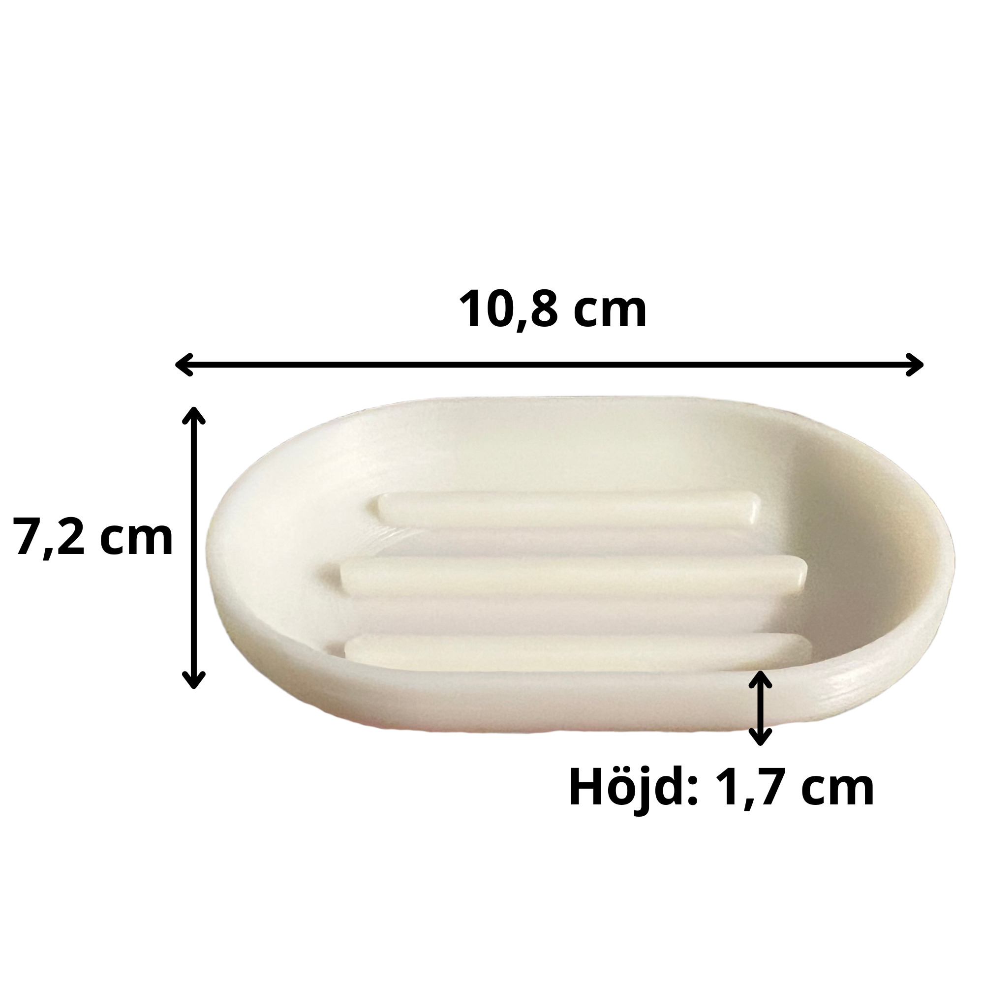 bild nr 6 på produkten: Tvålfat Rundat För Handtvål - Tvålhållare Plast