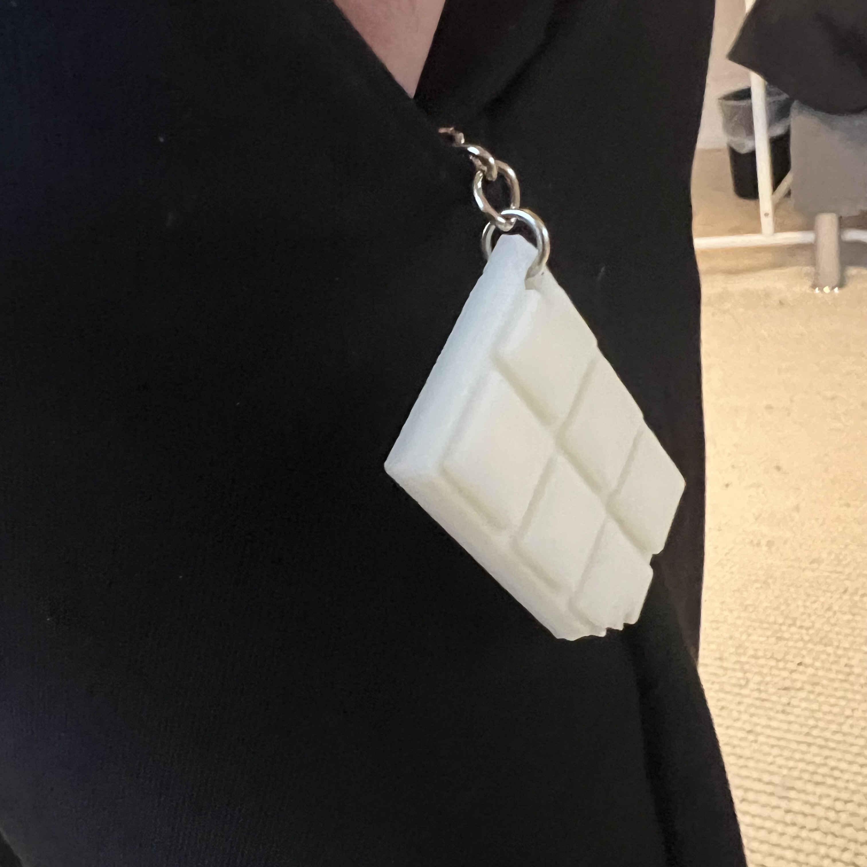 bild nr 1 på produkten: Nyckelring Choklad Rutor Med Tugga - Nyckelring / Nyckelkedja Ingår