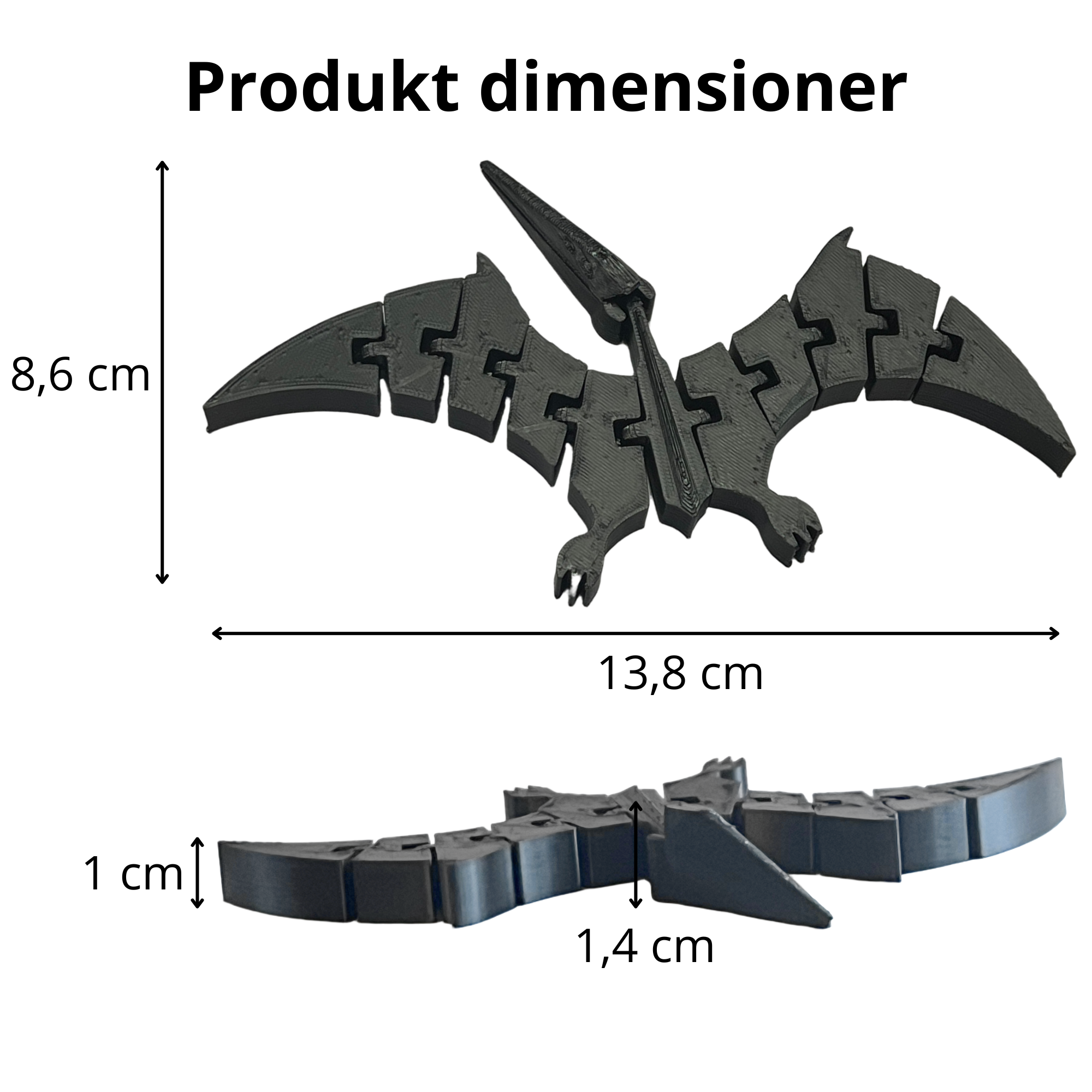 bild nr 4 på produkten: Flexi Pterodactylus - Med Rörliga Leder - Dinosaurie