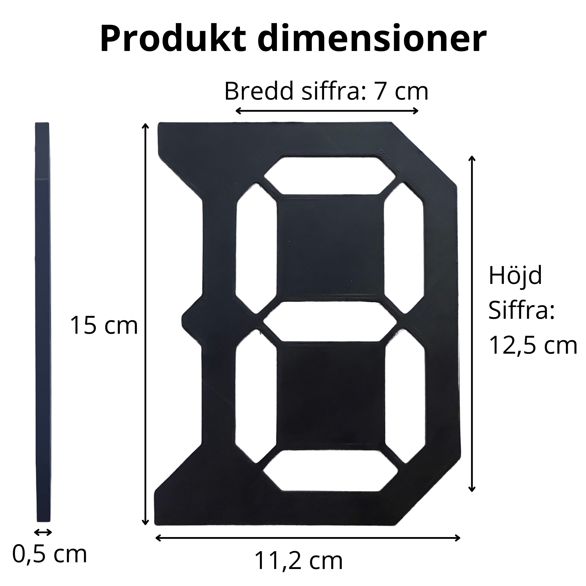 bild nr 2 på produkten: Stencil För Att Rita Digitala Siffror