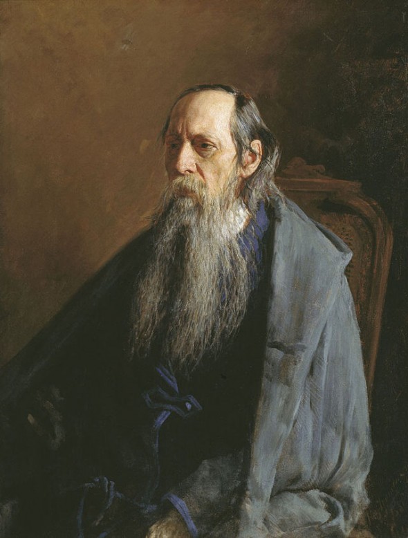 Портрет Салтыкова-Щедрина кисти Николая Ярошенко, 1886 г.