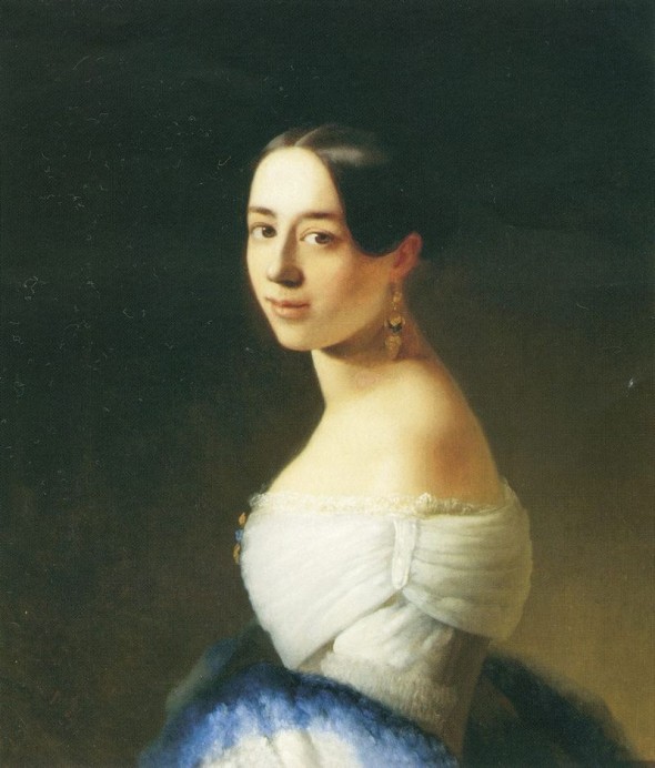 Портрет П. Виардо кисти Т. Неффа, 1842 г.