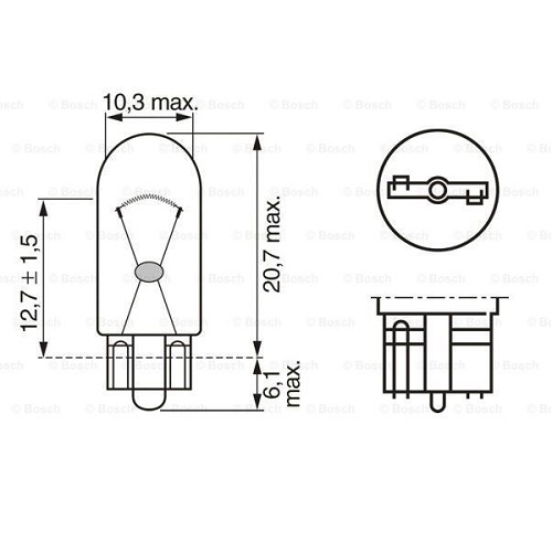 1987301052 BOSCH - Лампа розжарювання, вказівник повороту Longlife Daytime BL