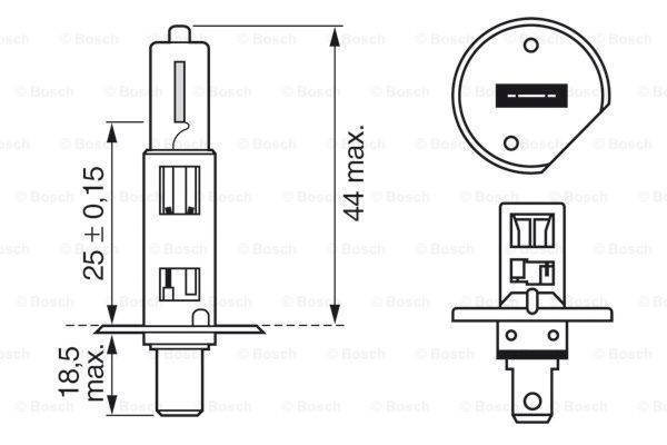 1987302011 BOSCH - Лампа розжарювання, фара дальнього світла Pure Light WS