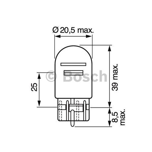 1987302823 BOSCH - Лампа розжарювання, вказівник повороту ECO WS