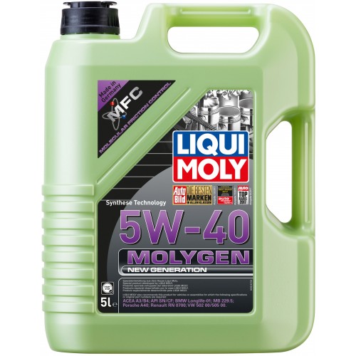 LIQUI MOLY 9055 - Масло моторное синтетическое molygen new generation 5w-40,