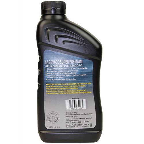 MAZDA 0000775W30QT image