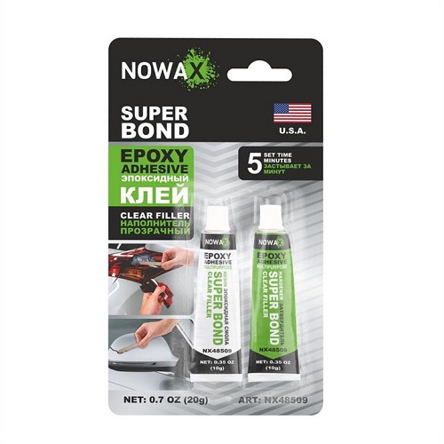 NOWAX NX48509 - Клей епоксидний прозорий SUPER BOND 20гр