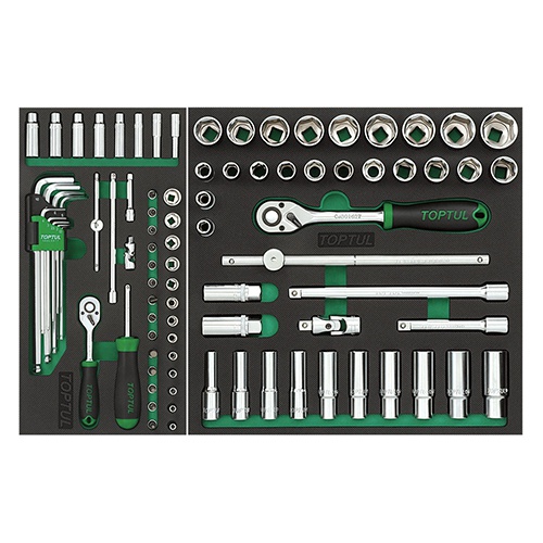 GE26109 TOPTUL - Візок з інструментом Pro-Plus 7 секцій 261 одиниць, cірий