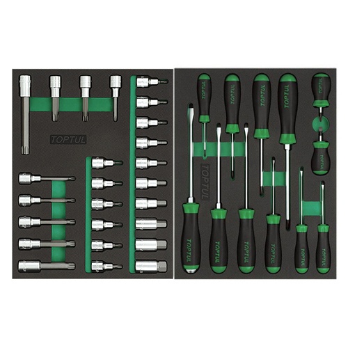 GE26109 TOPTUL - Візок з інструментом Pro-Plus 7 секцій 261 одиниць, cірий