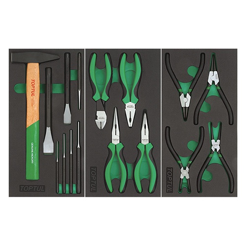 GE26109 TOPTUL - Візок з інструментом Pro-Plus 7 секцій 261 одиниць, cірий