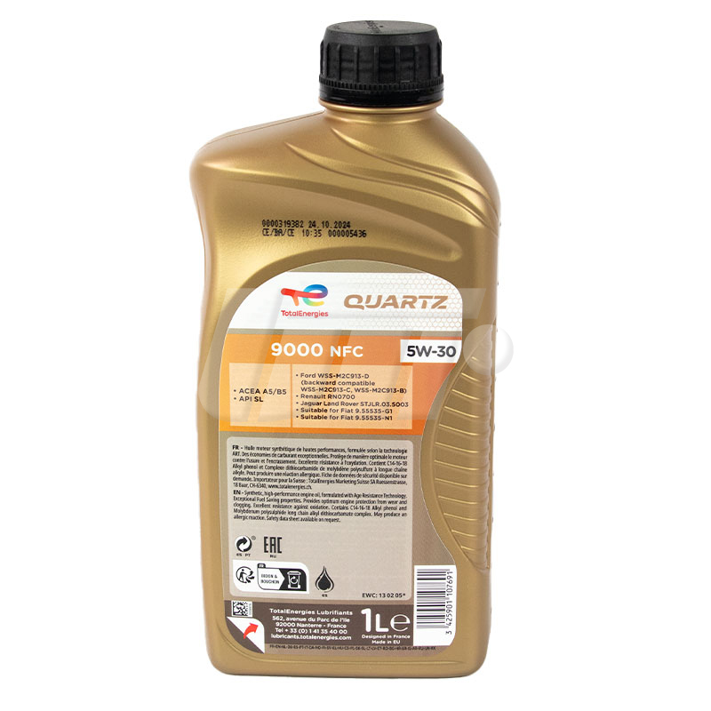 216625 TotalEnergies - Моторна олива TOTAL QUARTZ 9000 NFC 5W-30,