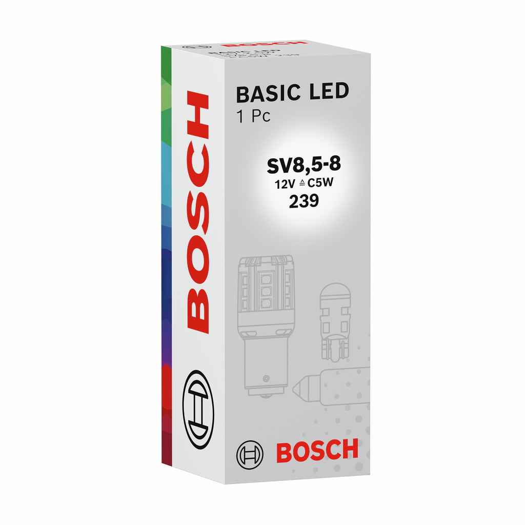 BOSCH 1987302880 - Лампа розжарювання, ліхтар номерного знака ECO LED WS