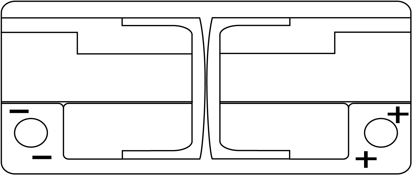 EK1060 EXIDE - Стартерний акумулятор AGM