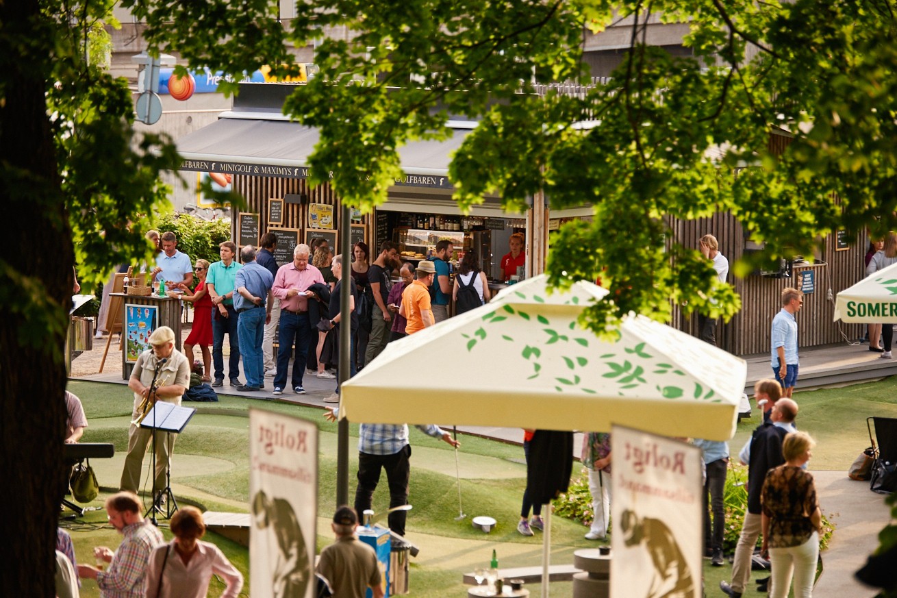 Minibana på Golfbaren