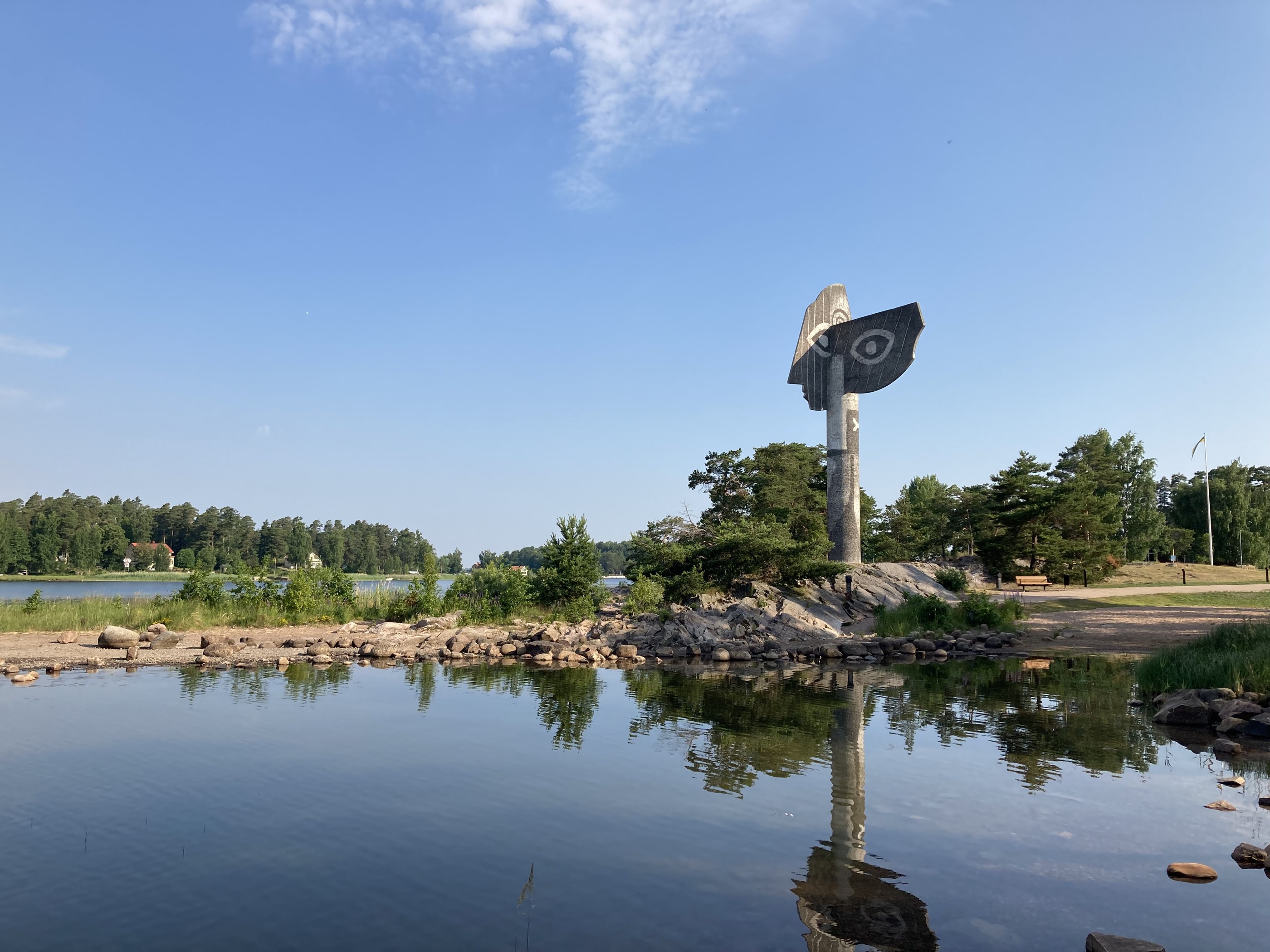 Picassoskulpturen i Kristinehamns skärgård