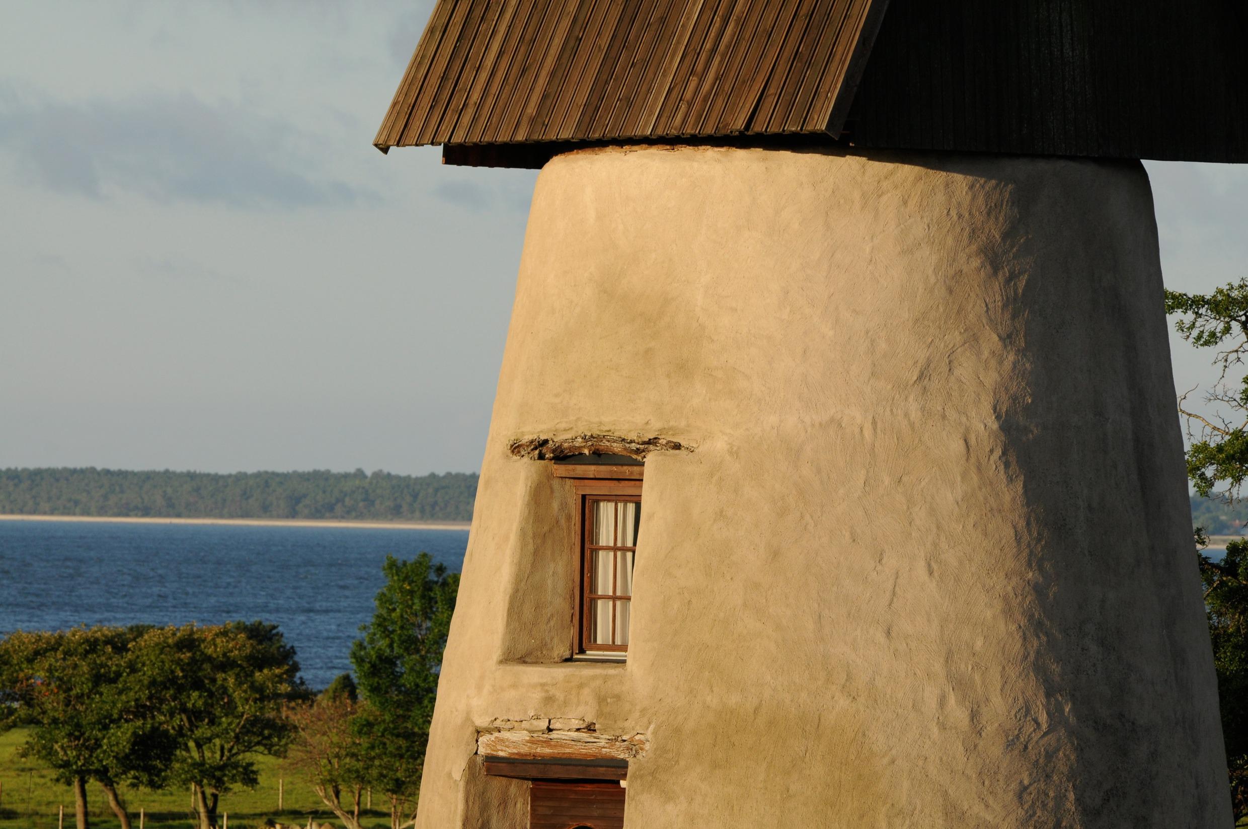Die Mühle auf dem Bauernhof Stora Gåsemora in Fårö, Gotland