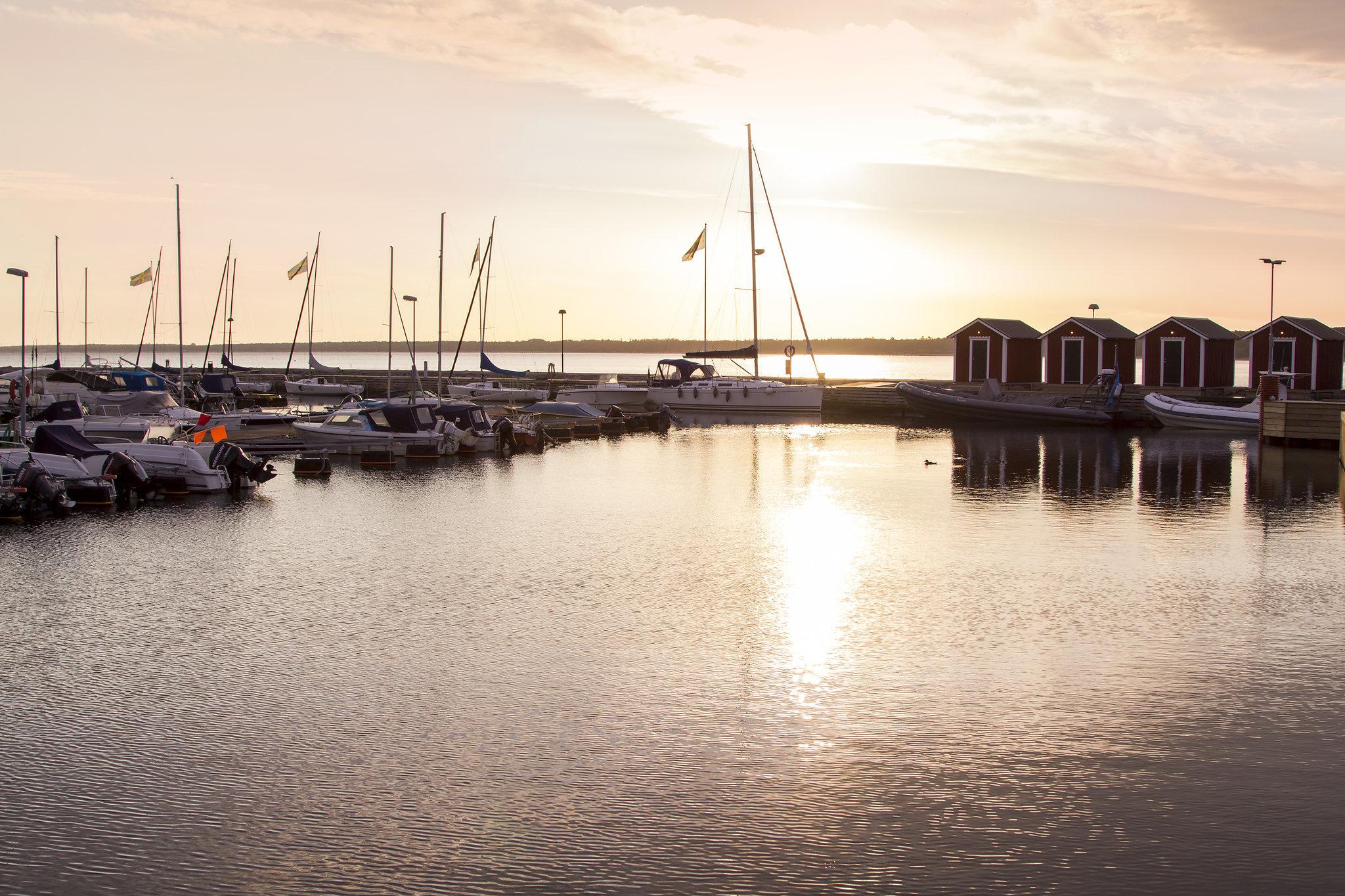 Båstads havn i Skåne