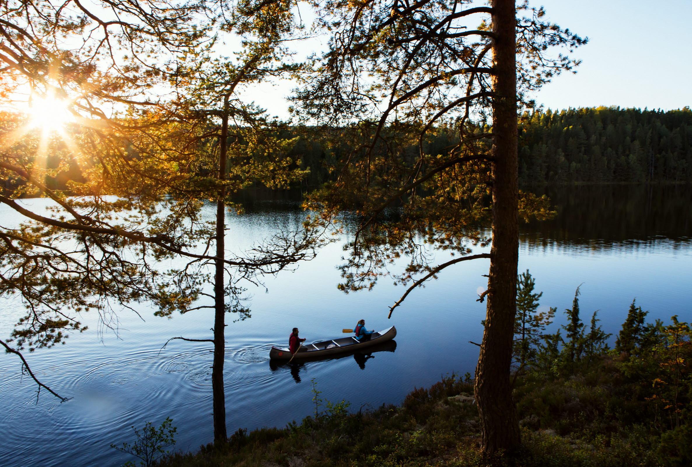 Kanufahren in Dalsland, Westschweden
