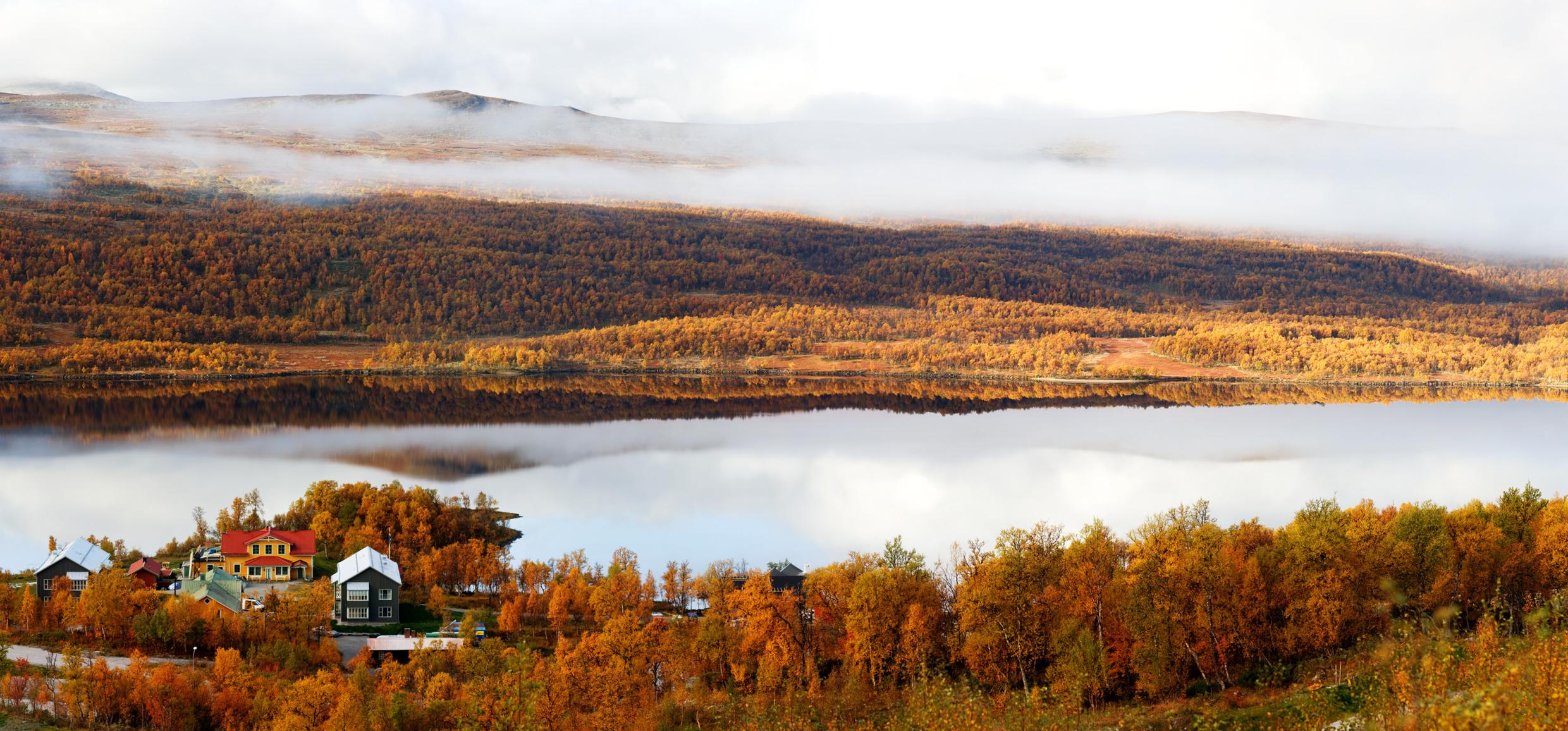 Uitzicht bij Fjällnäs
