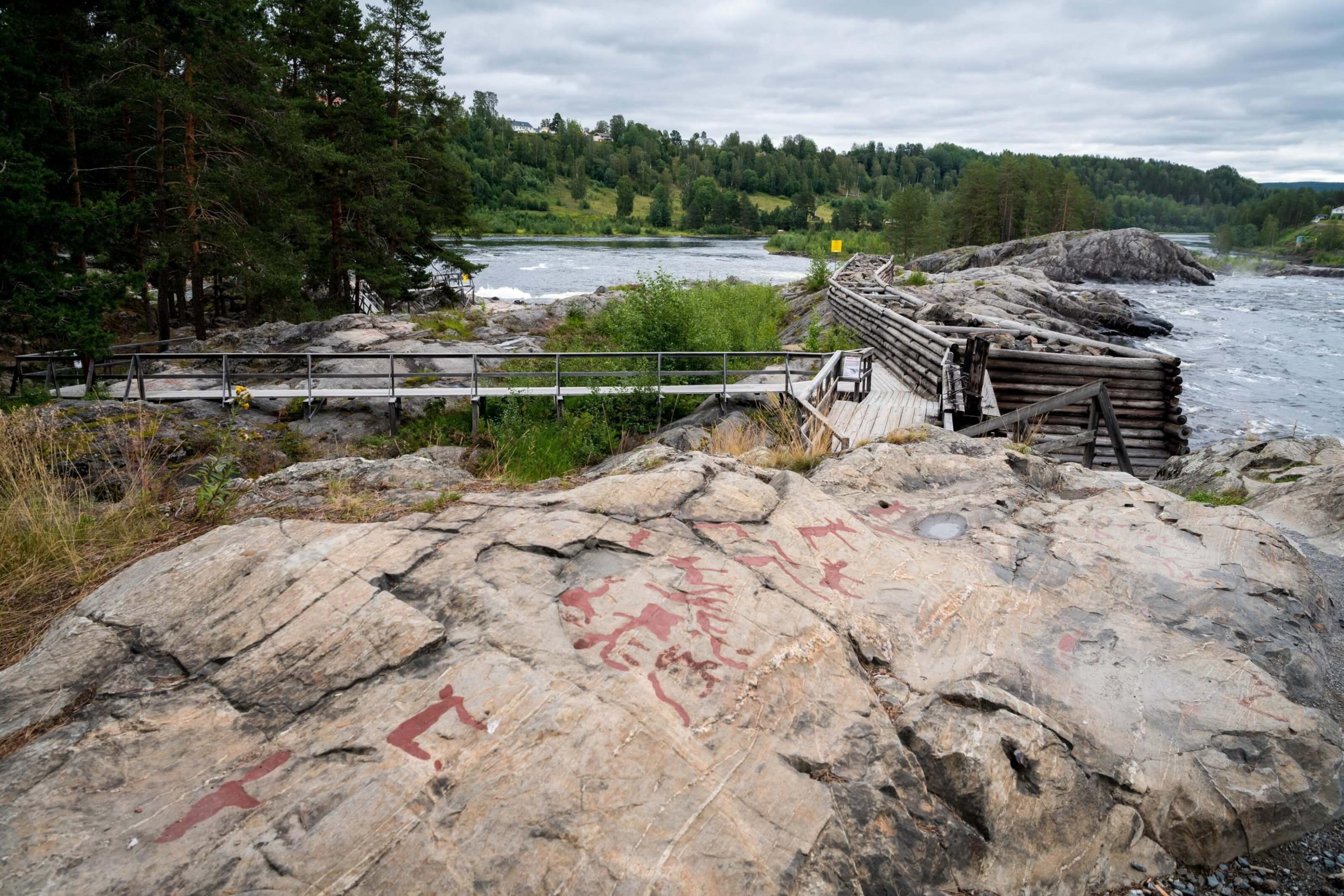 Nämforsen rotstekeningen, Hoge Kust