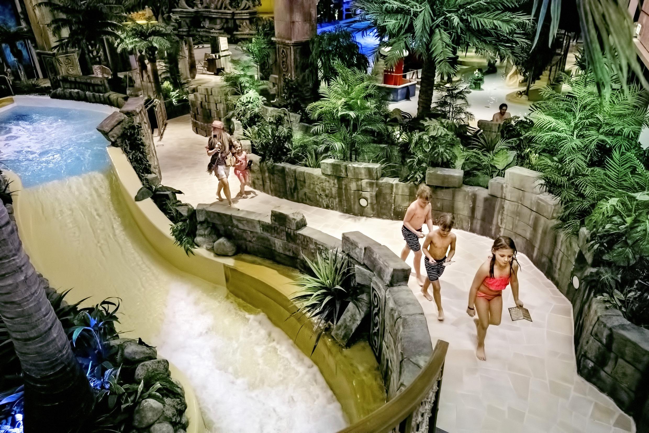 Le parc aquatique Lost City à Gustavsvik
