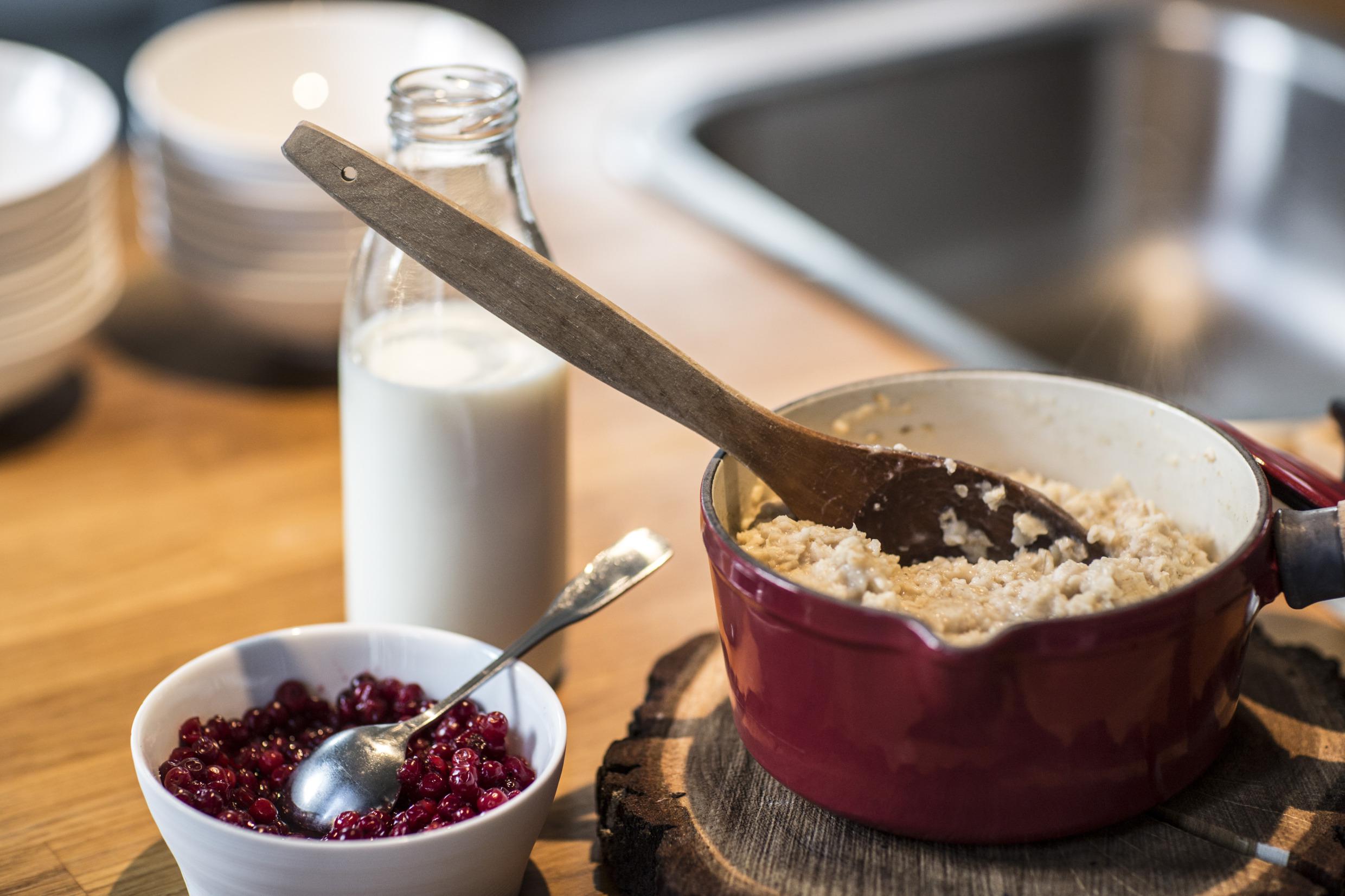 Pap met lingonberries