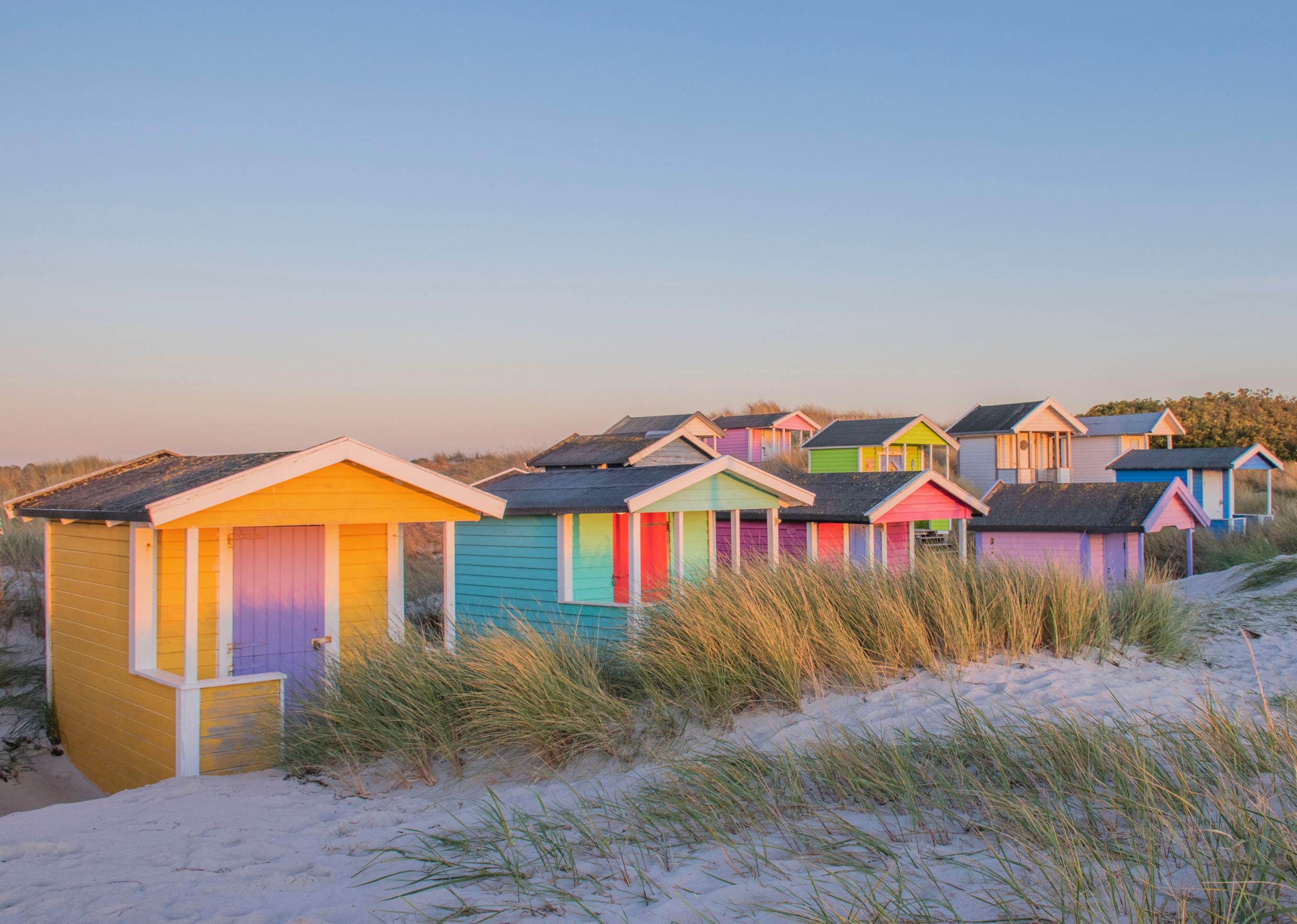 Strandhuisjes in Skanör