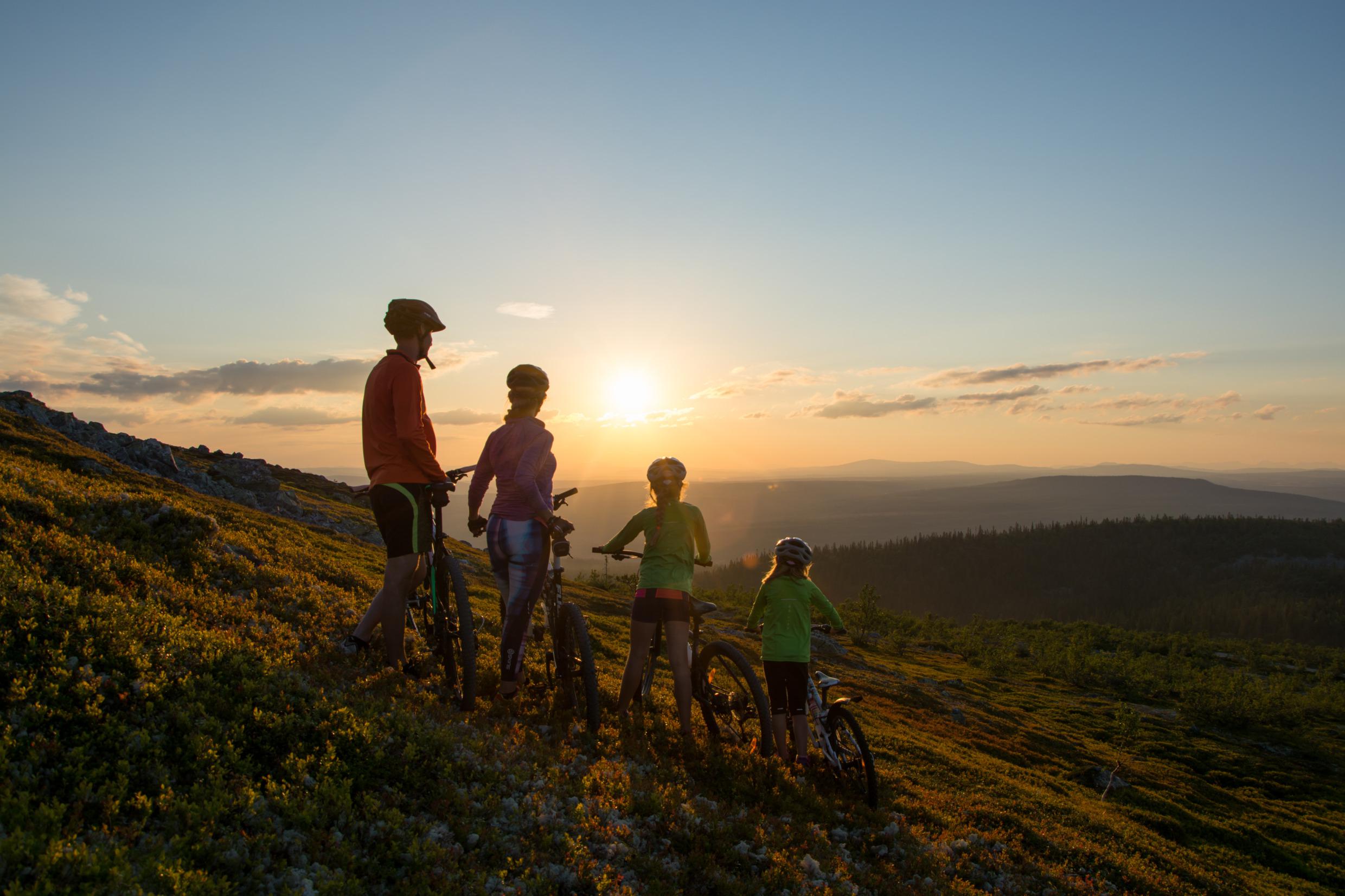 Zonsondergang in Vemdalen