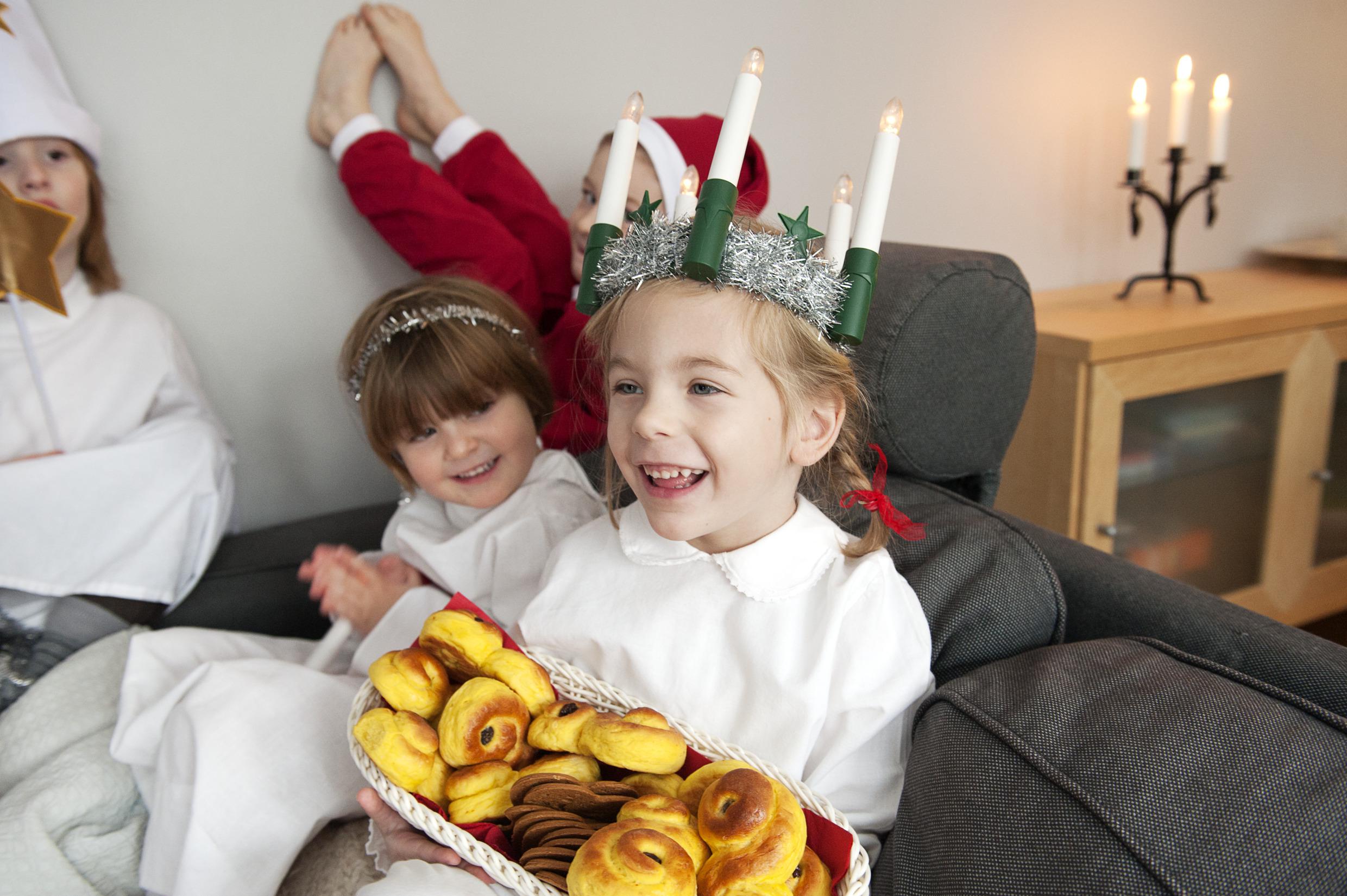 Lucia met lussebulle