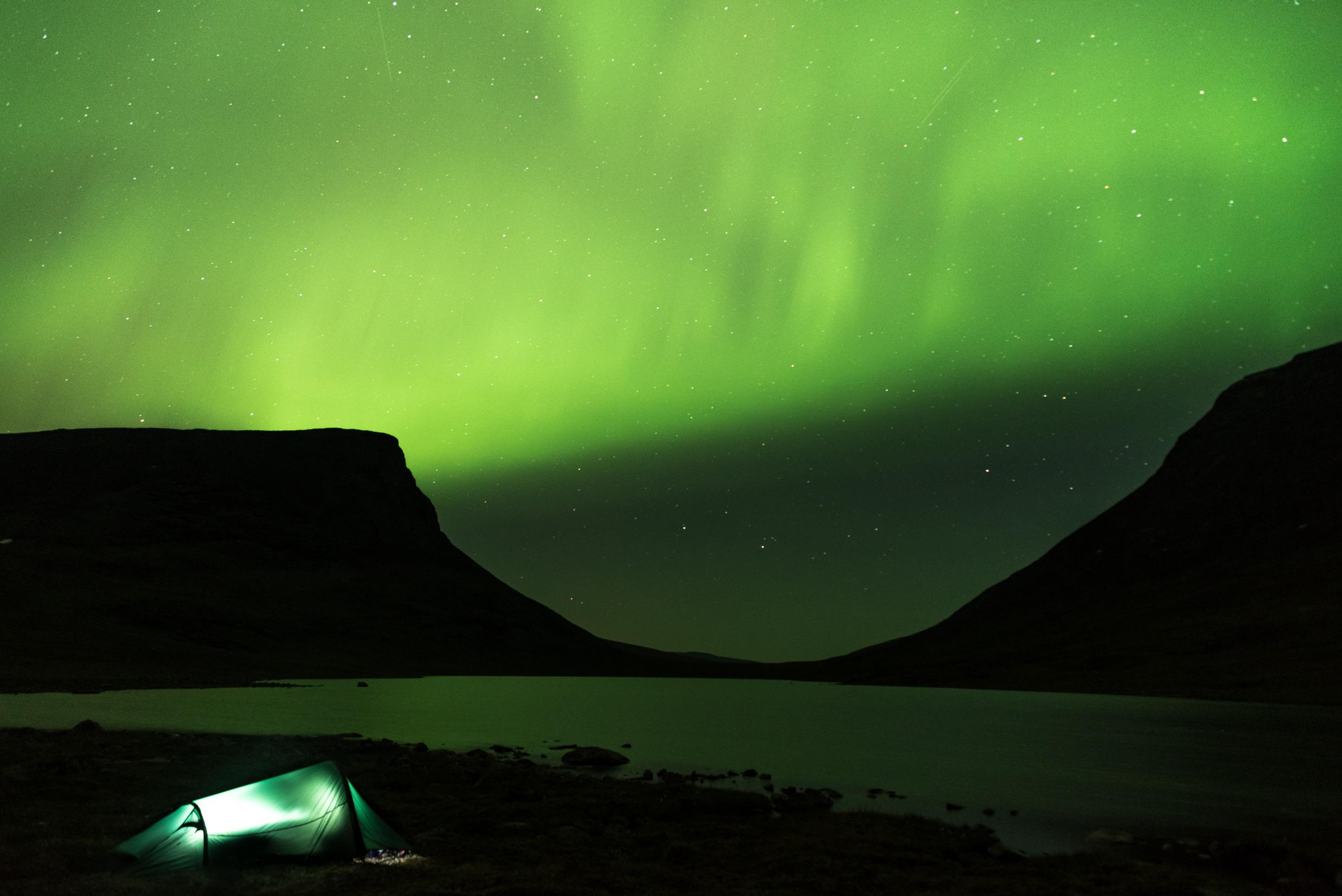 Polarlichter vor Lapporten