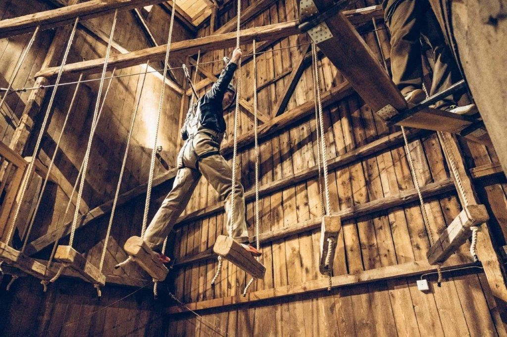 Zip-line och Höghöjdsbana